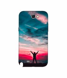 Amazon Brand - Solimo Designer Nature Painting 3D Printed Hard Back Case Mobile Cover for Samsung Galaxy Note 2 N7100