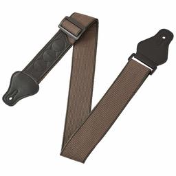 AmazonBasics Adjustable Guitar Strap For Electric/Acoustic Guitar/Bass - Includes 3 Pick Holders - Cotton Strap, Brown