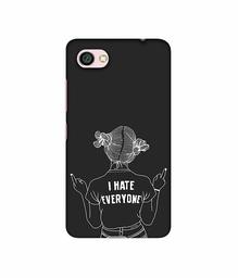 Amazon Brand - Solimo Designer I Hate Everyone 3D Printed Hard Back Case Mobile Cover for Xiaomi Redmi Y1 Lite