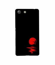 Amazon Brand - Solimo Designer Red Moon 3D Printed Hard Back Case Mobile Cover for Sony Xperia M5 Dual