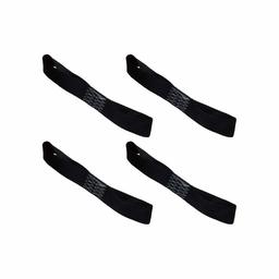 AmazonBasics Soft Loop Motorcycle Tie Down Straps, Black, 4-Pack