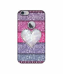 Amazon Brand - Solimo Designer Stone Heart UV Printed Soft Back Case Mobile Cover for Apple iPhone 6 Plus / 6S Plus (Logo Cut)