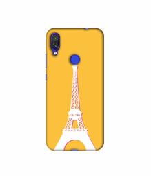 Amazon Brand - Solimo Designer Eiffel Tower 3D Printed Hard Back Case Mobile Cover for Xiaomi Redmi Note 7 Pro