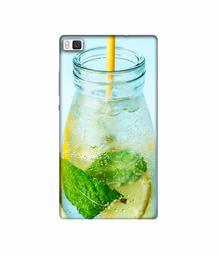 Amazon Brand - Solimo Designer Lemon Juice 3D Printed Hard Back Case Mobile Cover for Huawei P8