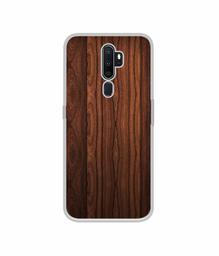 Amazon Brand - Solimo Designer Wooden Texture UV Printed Soft Back Case Mobile Cover for Oppo A9 (2020)