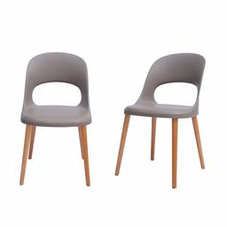 Rivet Henrik Modern Open-Back Plastic Dining Chair, 31