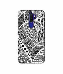 Amazon Brand - Solimo Designer Random White Pattern 3D Printed Hard Back Case Mobile Cover for Oppo A9 (2020)