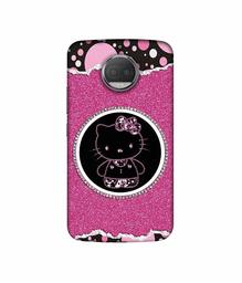 Amazon Brand - Solimo Designer Kitty with Glitter UV Printed Soft Back Case Mobile Cover for Motorola Moto G5S Plus