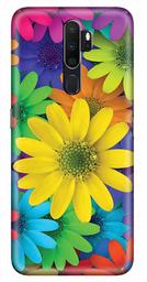 Amazon Brand - Solimo Designer Floral Design 3D Printed Hard Back Case Mobile Cover for Oppo A9 (2020)