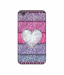 Amazon Brand - Solimo Designer Stone Heart UV Printed Soft Back Case Mobile Cover for Oppo F1S