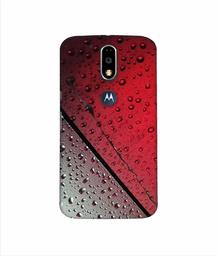 Amazon Brand - Solimo Designer Water Drop On Glass 3D Printed Hard Back Case Mobile Cover for Motorola Moto G4 Plus (with Logo Cut)