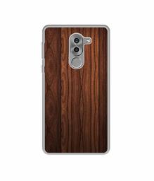 Amazon Brand - Solimo Designer Wooden Texture UV Printed Soft Back Case Mobile Cover for Huawei Honor 6X