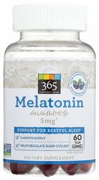 365 Everyday Value, Melatonin Gummies 5mg, 60 Count