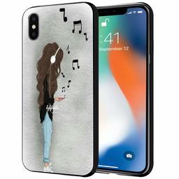 Amazon Brand - Solimo Designer Music Printed Hard Back Case Mobile Cover for Apple iPhone X/Xs (D1259)