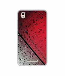 Amazon Brand - Solimo Designer Water Drop On Glass UV Printed Soft Back Case Mobile Cover for Lava Z60