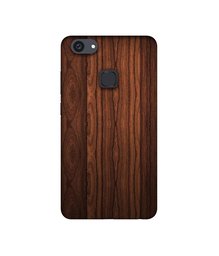 Amazon Brand - Solimo Designer Wooden Texture UV Printed Soft Back Case Mobile Cover for Vivo V7 Plus