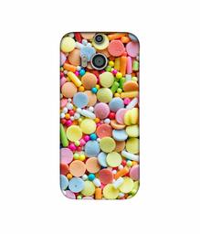 Amazon Brand - Solimo Designer Candies 3D Printed Hard Back Case Mobile Cover for HTC One M8