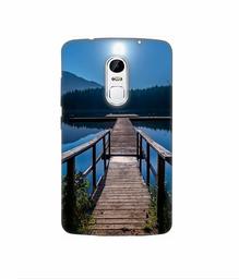 Amazon Brand - Solimo Designer Wooden Beach 3D Printed Hard Back Case Mobile Cover for Lenovo Vibe X3