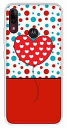 Amazon Brand - Solimo Designer Multicolor Balloon Heart Design Printed Soft Back Case Mobile Cover for Motorola Moto E6s / Motorola Moto E6 Plus