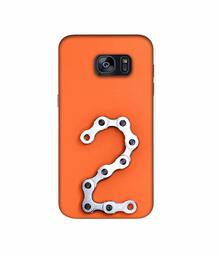 Amazon Brand - Solimo Designer Two Number 3D Printed Hard Back Case Mobile Cover for Samsung Galaxy S7 Edge