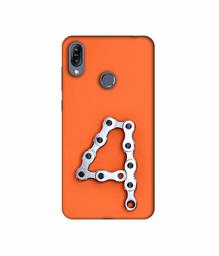 Amazon Brand - Solimo Designer Number Four 3D Printed Hard Back Case Mobile Cover for Asus Zenfone Max (M2) ZB633KL