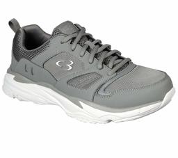 Concept 3 by Skechers Eakins Lace-up Sneaker, Grey, 7 Wide