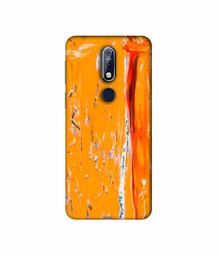 Amazon Brand - Solimo Designer Gold Yellow Paint 3D Printed Hard Back Case Mobile Cover for Nokia 7.1