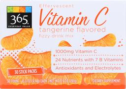 365 Everyday Value, Effervescent Vitamin C, Tangerine Flavor, 30 ct