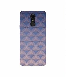 Amazon Brand - Solimo Designer Circle Texture 3D Printed Hard Back Case Mobile Cover for LG Q7