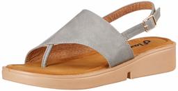 Flavia Women's Grey Fashion Sandals-6 UK (38 EU) (7 US) (FL/218/GRY)