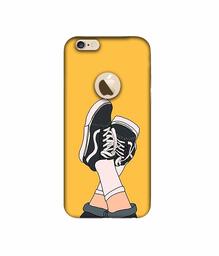 Amazon Brand - Solimo Designer Boy Shoes Pattern 3D Printed Hard Back Case Mobile Cover for Apple iPhone 6 / 6S (Logo Cut)