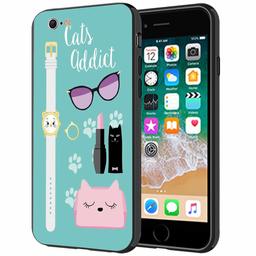 Amazon Brand - Solimo Designer Cat's Addict Printed Hard Back Case Mobile Cover for Apple iPhone 6S / 6 (D1234)