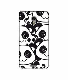 Amazon Brand - Solimo Designer Panda Texture UV Printed Soft Back Case Mobile Cover for Panasonic Eluga A3