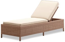 Strathwood Griffen All-Weather Wicker Chaise Lounge, Natural