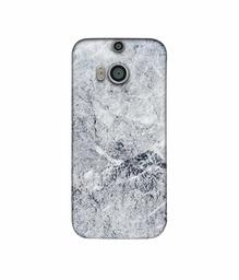 Amazon Brand - Solimo Designer Grayish Marble 3D Printed Hard Back Case Mobile Cover for HTC One M8