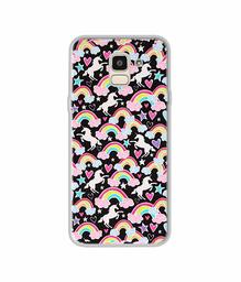 Amazon Brand - Solimo Designer Unicorn Texture UV Printed Soft Back Case Mobile Cover for Samsung Galaxy J6