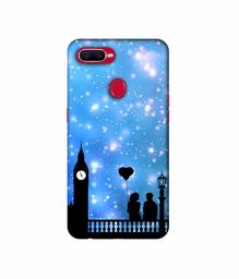 Amazon Brand - Solimo Designer Love Couple Vector 3D Printed Hard Back Case Mobile Cover for Oppo F9