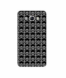 Amazon Brand - Solimo Designer White Flowers Pattern 3D Printed Hard Back Case Mobile Cover for Samsung Galaxy J5 (2016)