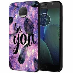 Amazon Brand - Solimo Designer Feather Printed Hard Back Case Mobile Cover for Moto G5S Plus (D1163)