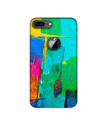 Amazon Brand - Solimo Designer Color Stokes 3D Printed Hard Back Case Mobile Cover for Apple iPhone 8 Plus (with Logo Cut)