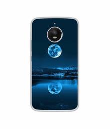 Amazon Brand - Solimo Designer Moon Pattern Print UV Printed Soft Back Case Mobile Cover for Motorola Moto E4 Plus