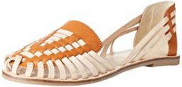 Amazon Brand - find. Women's Shoes with Plaited Leather and Gum Rubber Sole, Multicolour (Tan / Cuoio), US 10.5