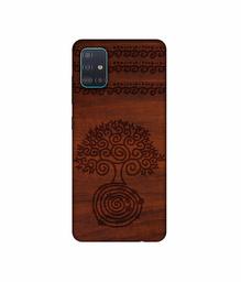 Amazon Brand - Solimo Designer Engraved Patten 3D Printed Hard Back Case Mobile Cover for Samsung Galaxy A51