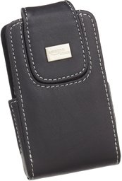 AmazonBasics Leather Case with Swivel Clip for BlackBerry Curve (Black)