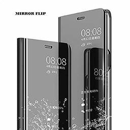 Amazon Brand - Solimo Protective Clear View flip Cover for Realme 5 Pro (Black)