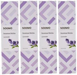 Amazon Brand - Solimo Incense Sticks, Lavender - 70 sticks/pack (Pack of 4)