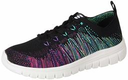 Amazon Brand - Symactive Women's Black+Purple Running Shoes-4 UK (37 EU) (7 US) (SYM-WS-001)