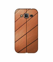 Amazon Brand - Solimo Designer Leather Texture 3D Printed Hard Back Case Mobile Cover for Samsung Galaxy Core Prime