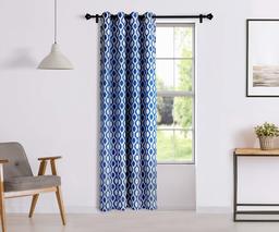 Amazon Brand - Solimo Celesta Door Curtain, 7 feet - Set of 1 (Merlin Blue)