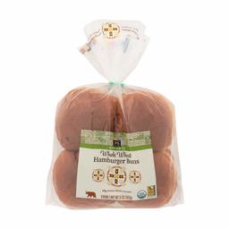 365 EVERYDAY VALUE Organic Whole Wheat Hamburger Buns 8Ct, 15 OZ